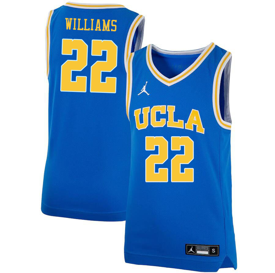 Men #22 Devin Williams UCLA Bruins College Basketball Jerseys Stitched Sale-Blue